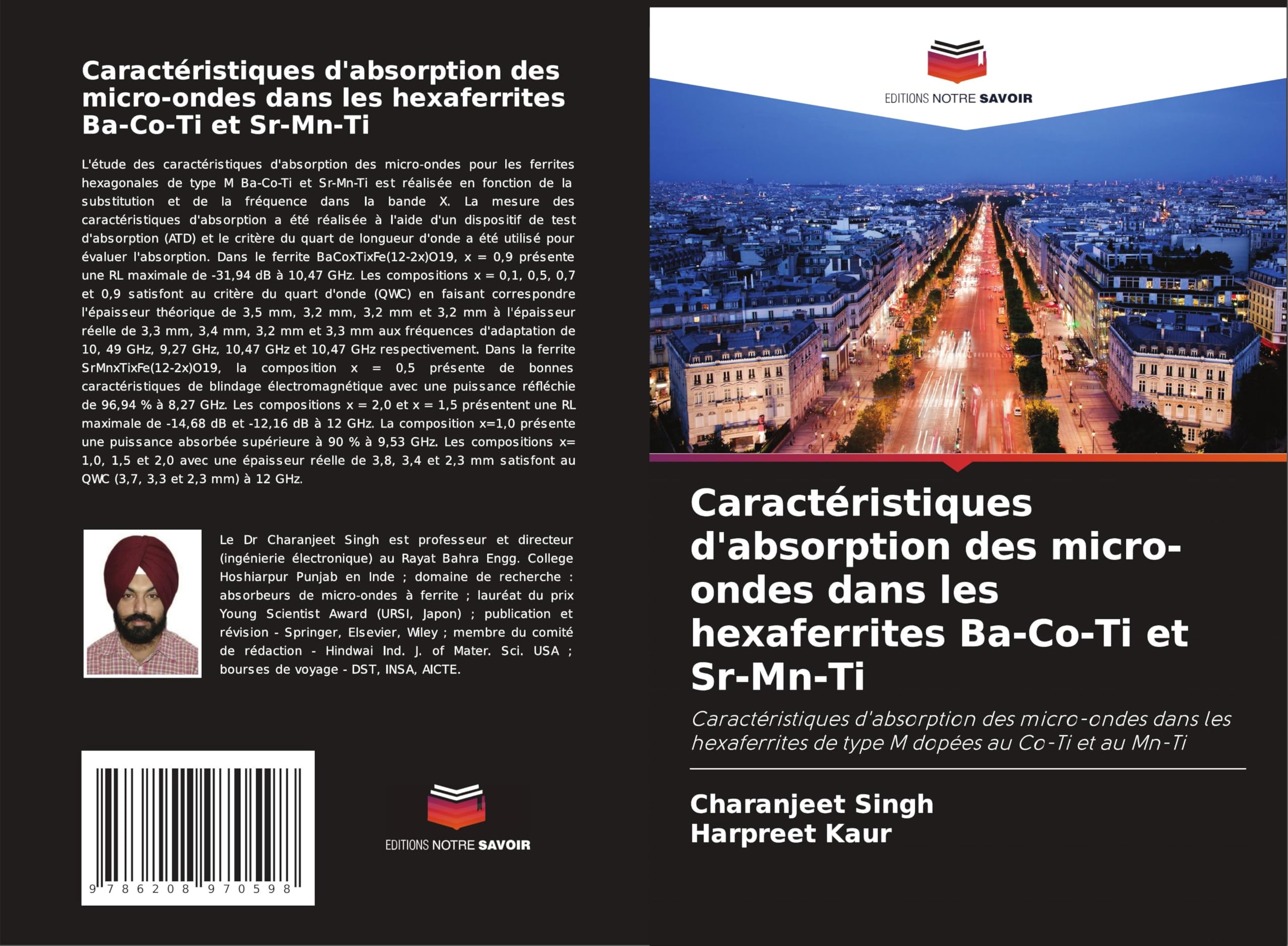 Caractéristiques d'absorption des micro-ondes dans les hexaferrites Ba-Co-Ti et Sr-Mn-Ti Business & Technology