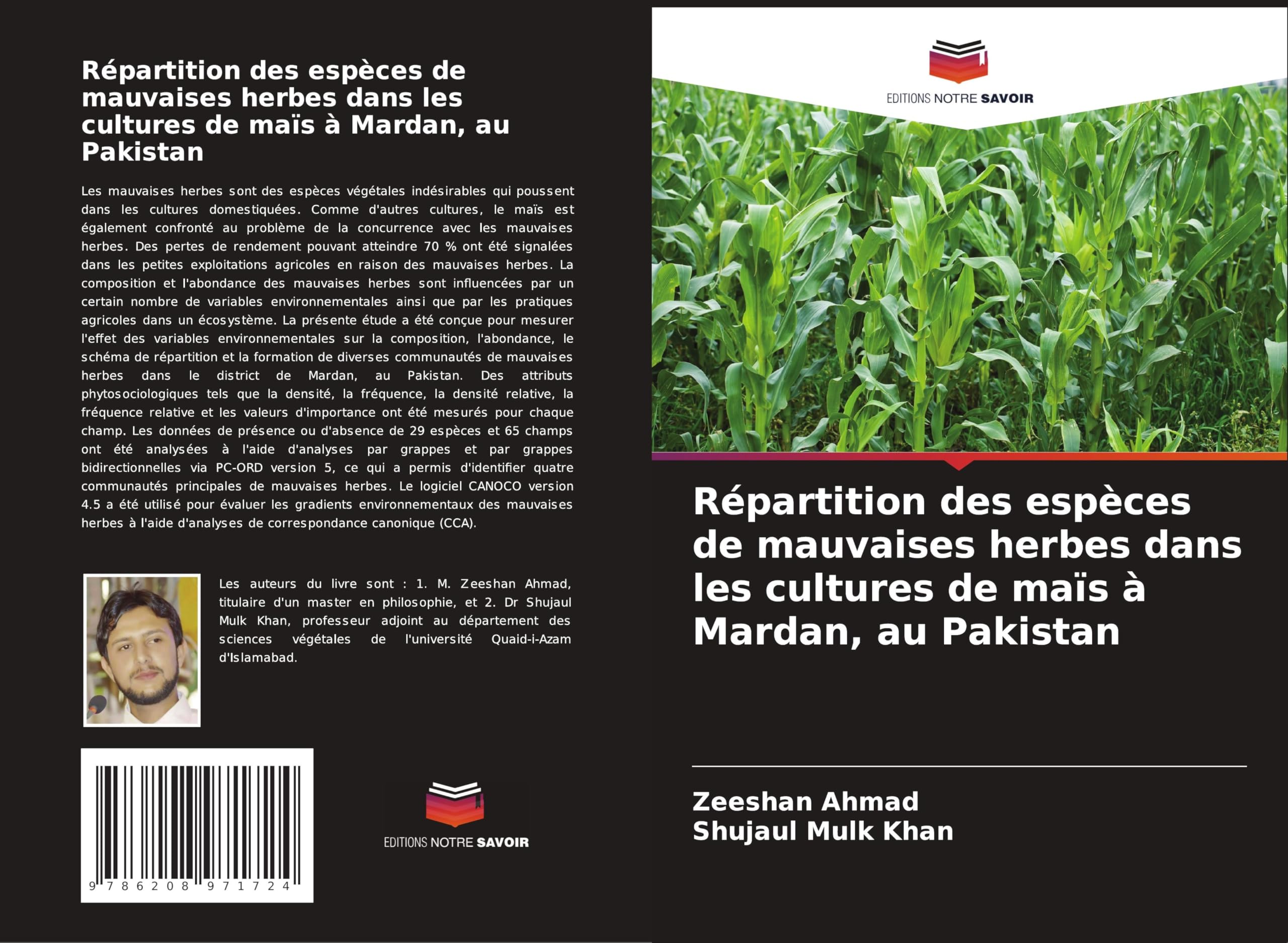 Répartition des espèces de mauvaises herbes dans les cultures de maïs à Mardan, au Pakistan Natural Sciences