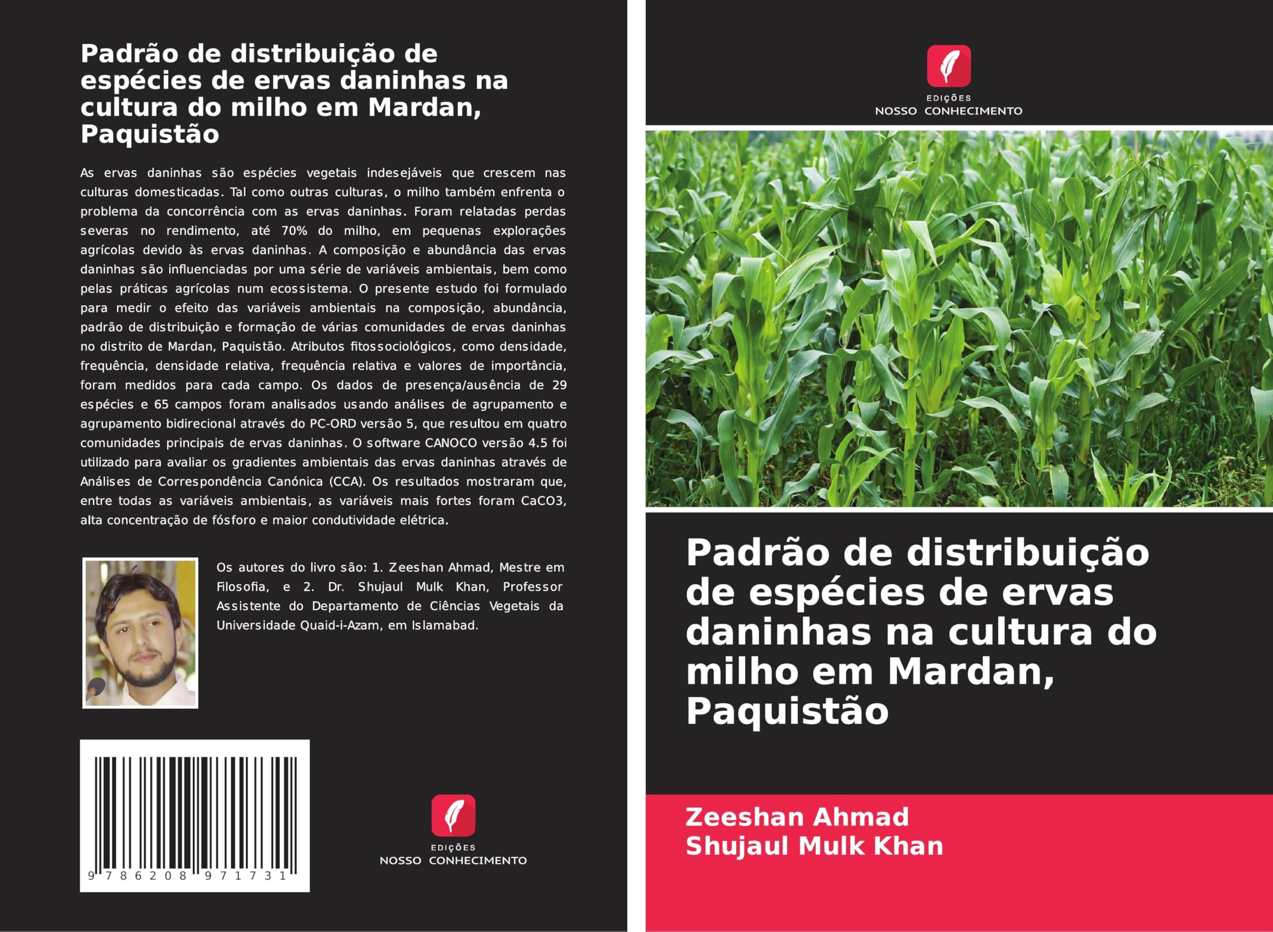 Padrão de distribuição de espécies de ervas daninhas na cultura do milho em Mardan, Paquistão Natural Sciences