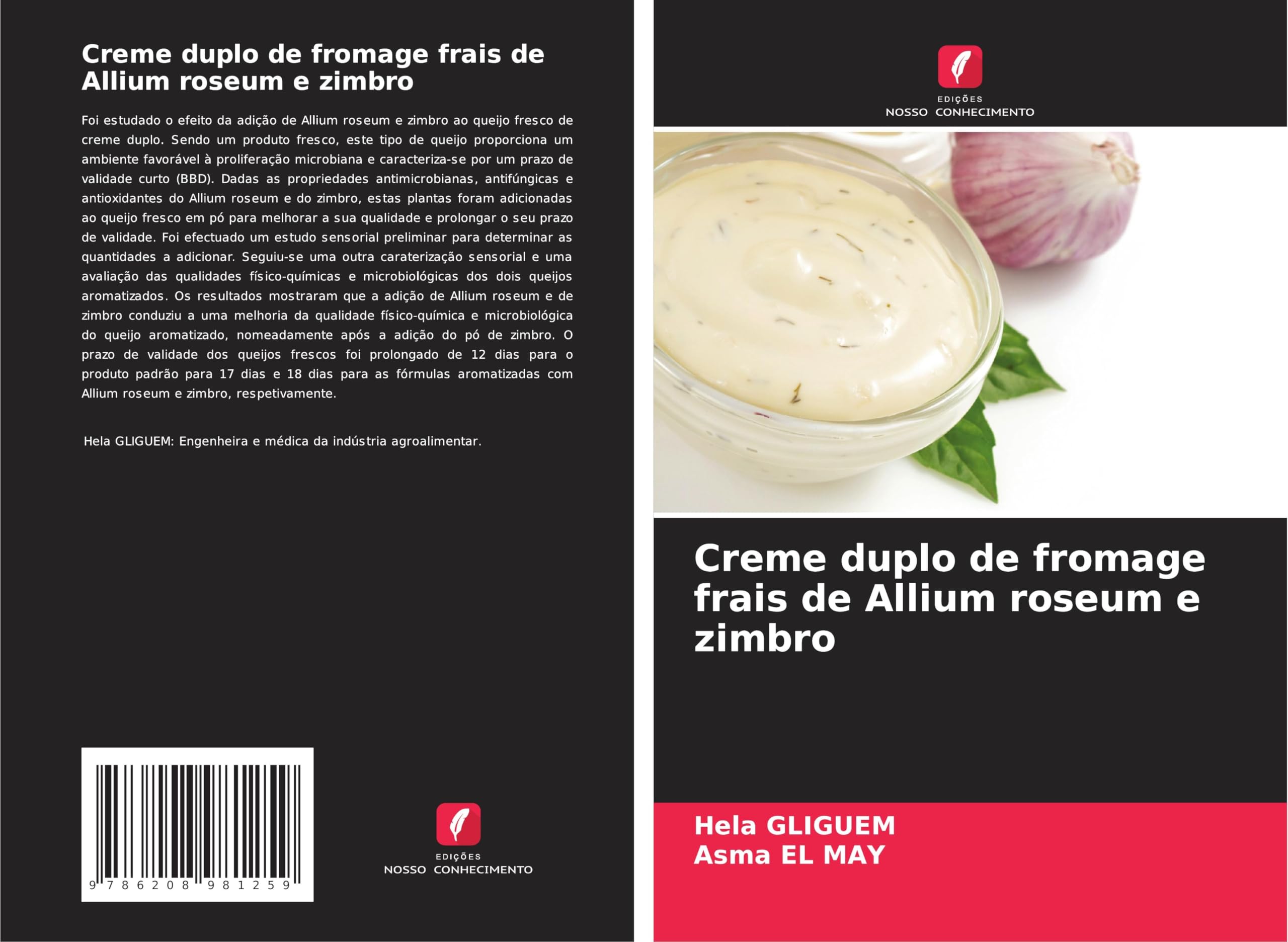 Creme duplo de fromage frais de Allium roseum e zimbro Business & Technology