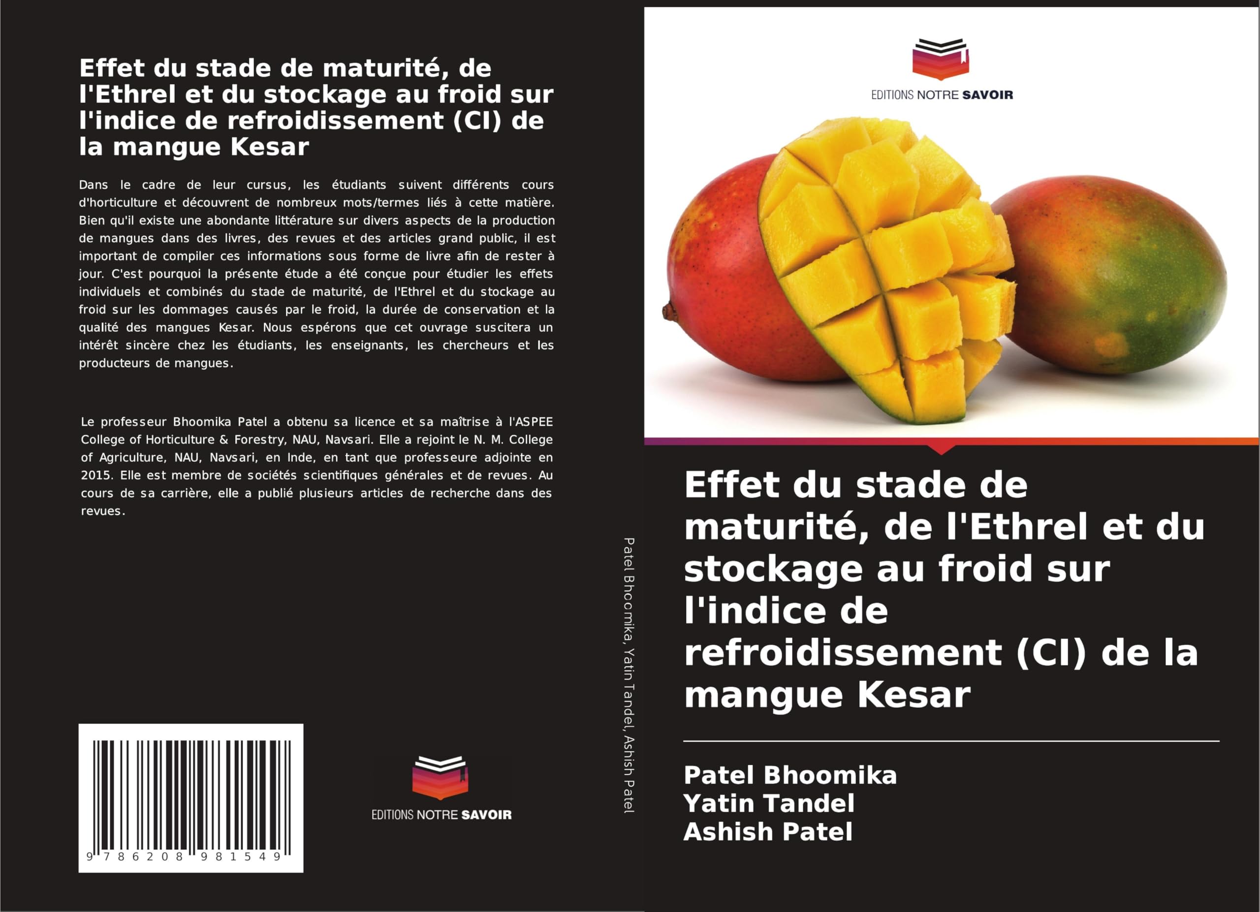 Effet du stade de maturité, de l'Ethrel et du stockage au froid sur l'indice de refroidissement (CI) de la mangue Kesar Law