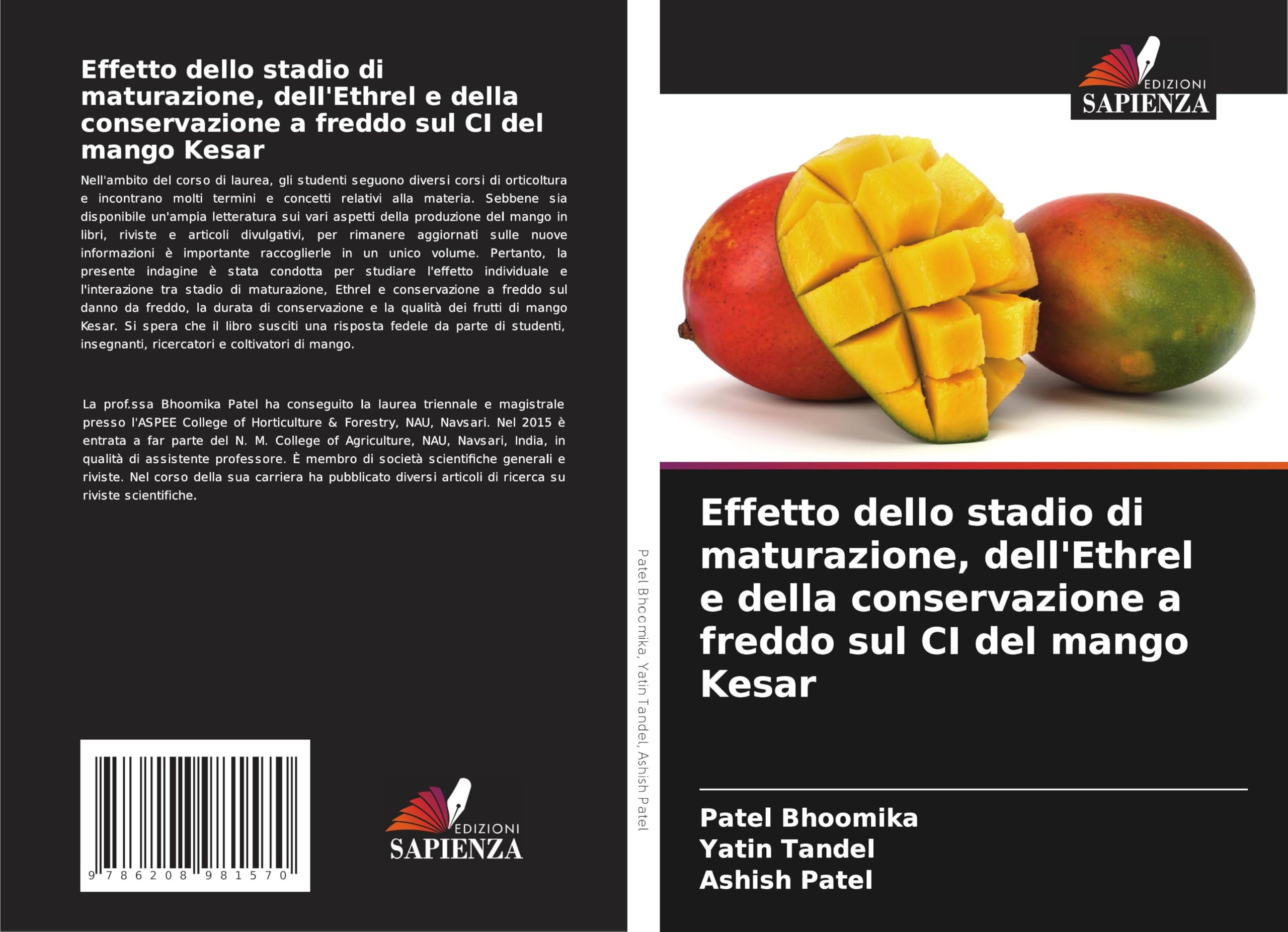 Effetto dello stadio di maturazione, dell'Ethrel e della conservazione a freddo sul CI del mango Kesar Law