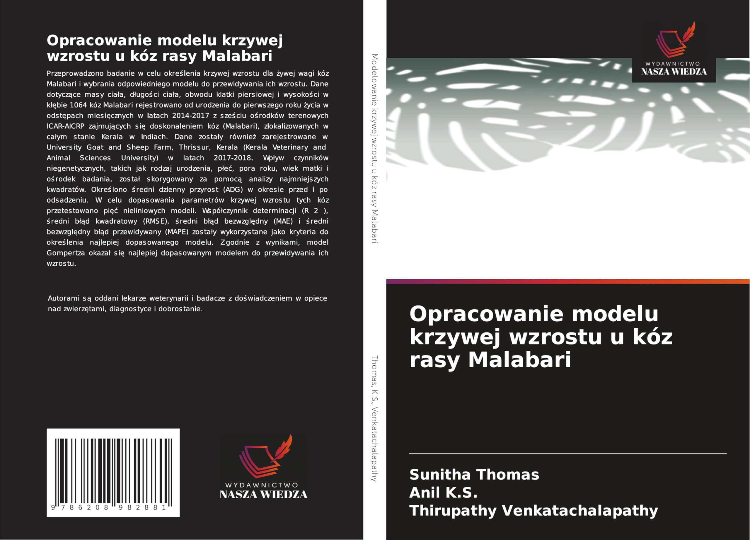 Opracowanie modelu krzywej wzrostu u kóz rasy Malabari Medicine