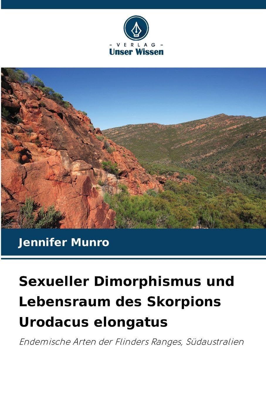 Sexueller Dimorphismus und Lebensraum des Skorpions Urodacus elongatus Natural Sciences