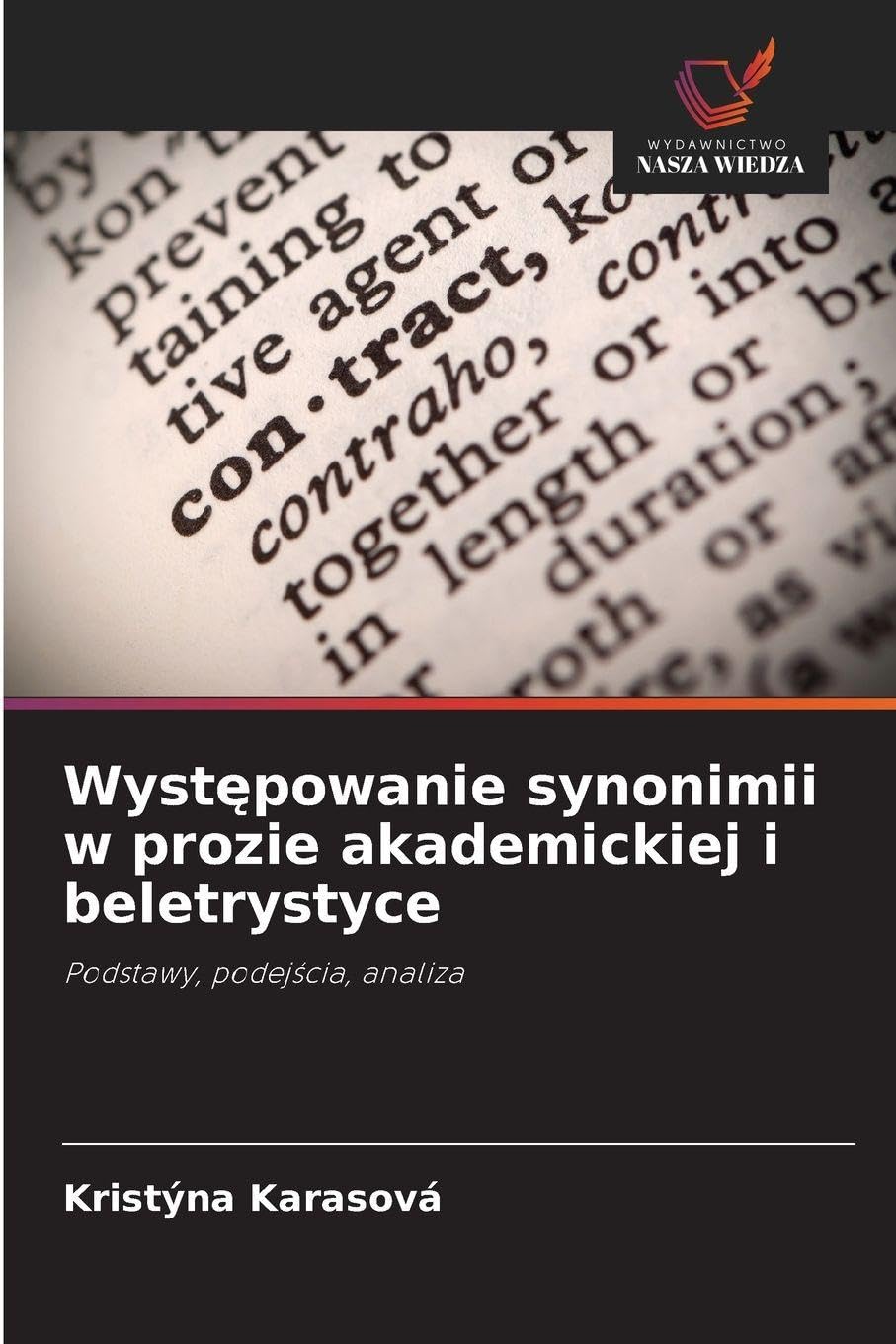 Wyst¿powanie synonimii w prozie akademickiej i beletrystyce Social Sciences