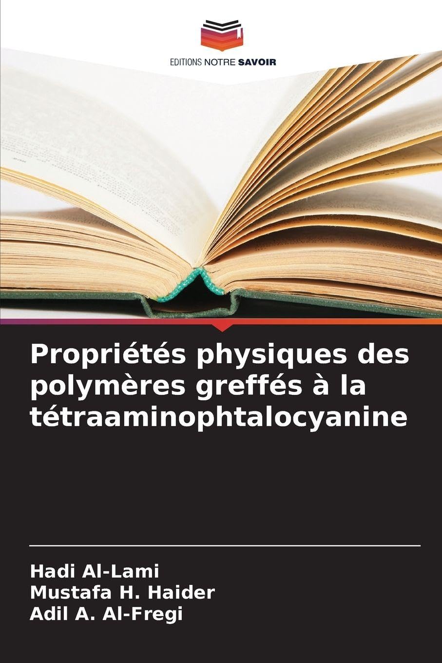 Propriétés physiques des polymères greffés à la tétraaminophtalocyanine Natural Sciences