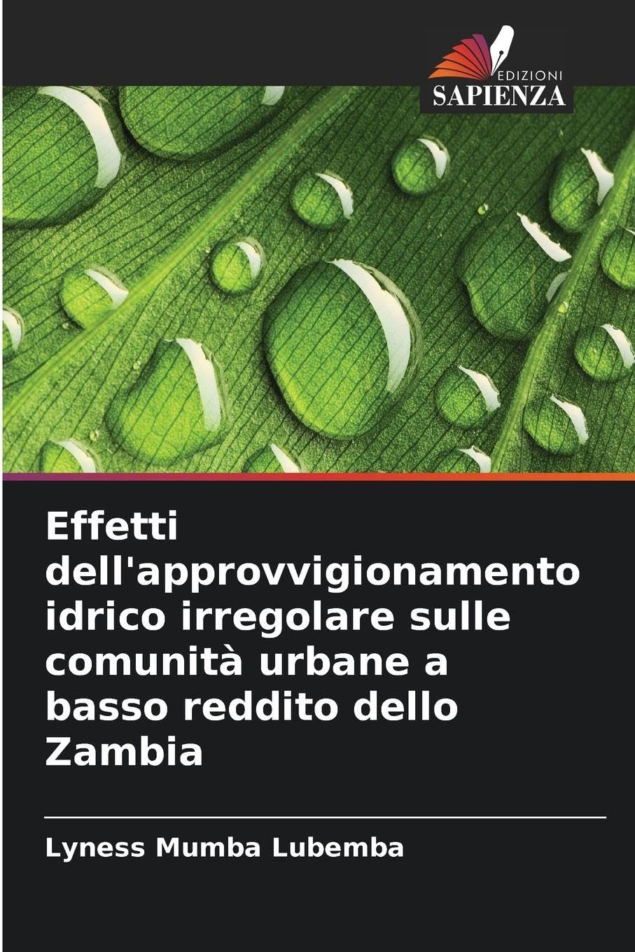 Effetti dell'approvvigionamento idrico irregolare sulle comunità urbane a basso reddito dello Zambia Books