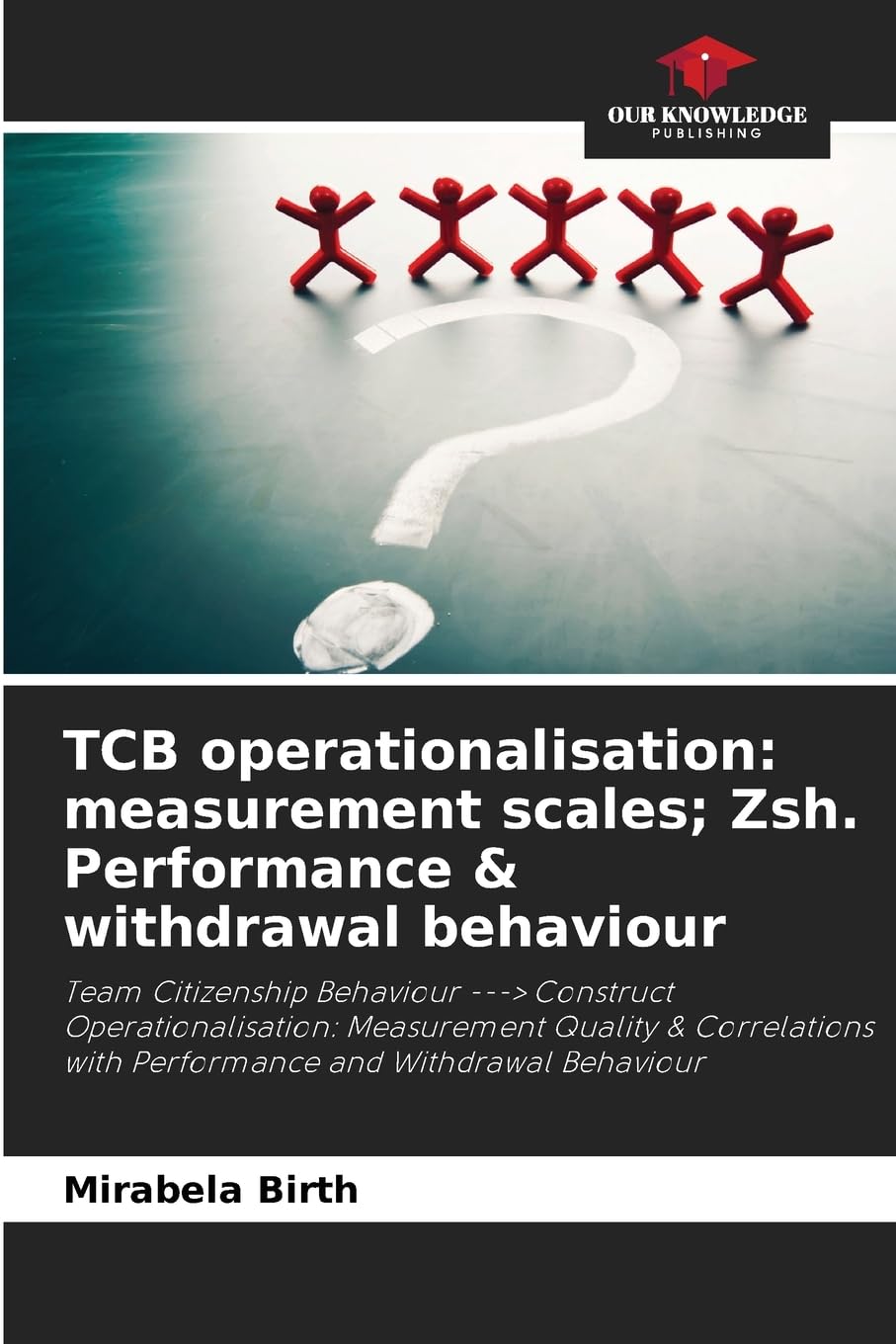 TCB operationalisation: measurement scales; Zsh. Performance & withdrawal behaviour Psychology