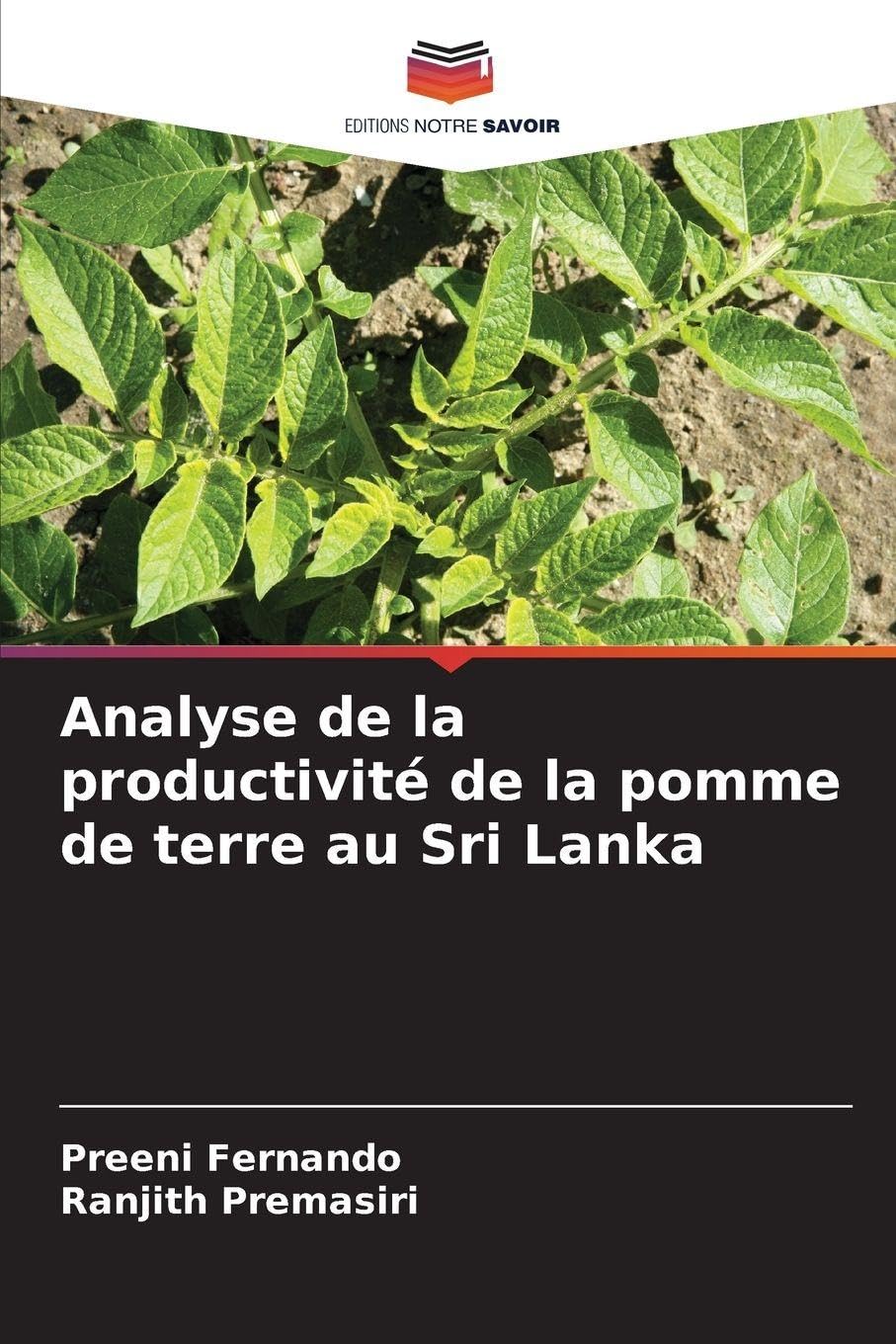 Analyse de la productivité de la pomme de terre au Sri Lanka Natural Sciences