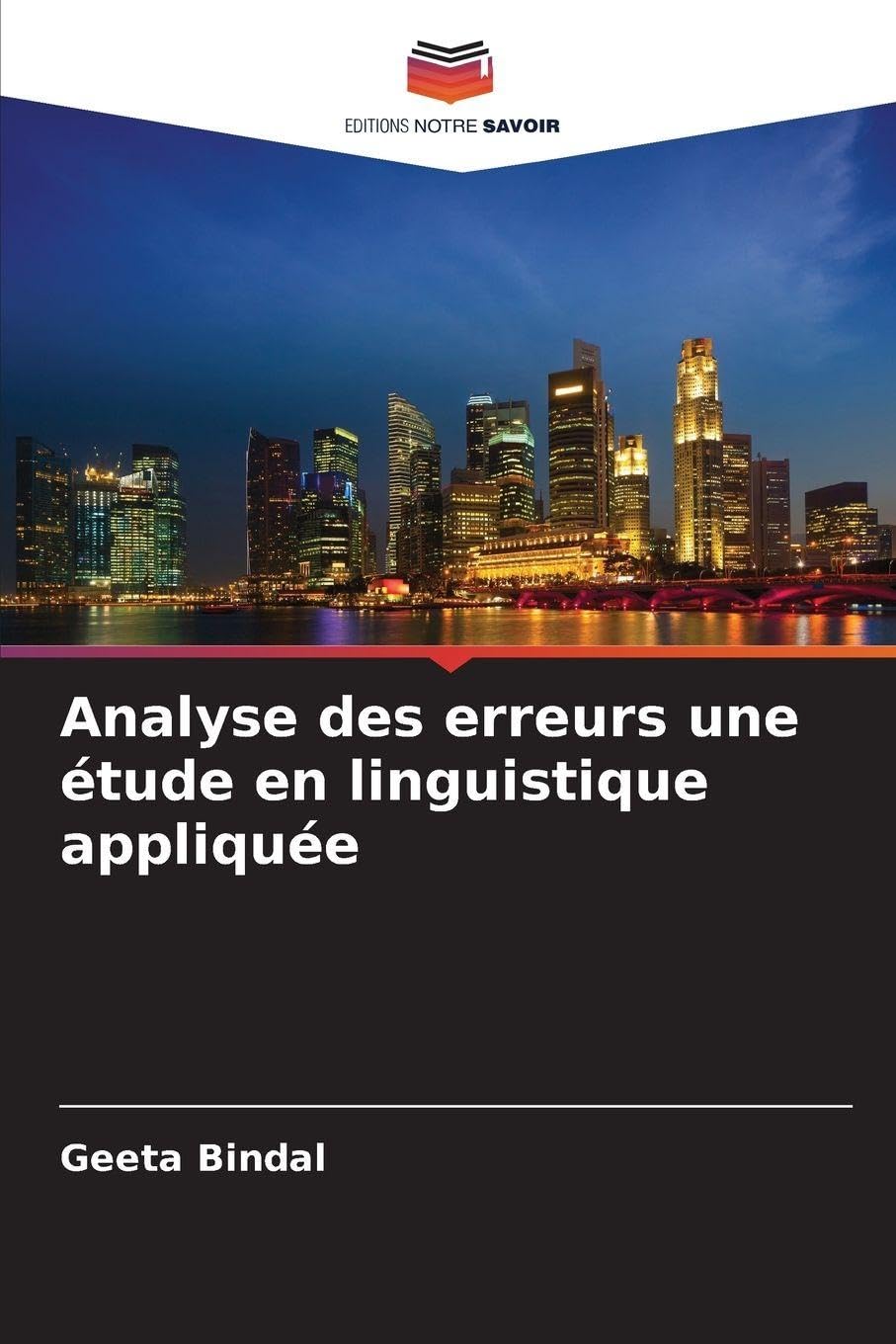 Analyse des erreurs une étude en linguistique appliquée Books