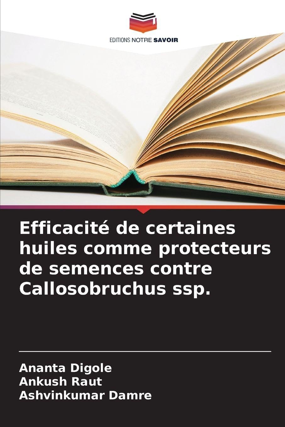 Efficacité de certaines huiles comme protecteurs de semences contre Callosobruchus ssp. Natural Sciences