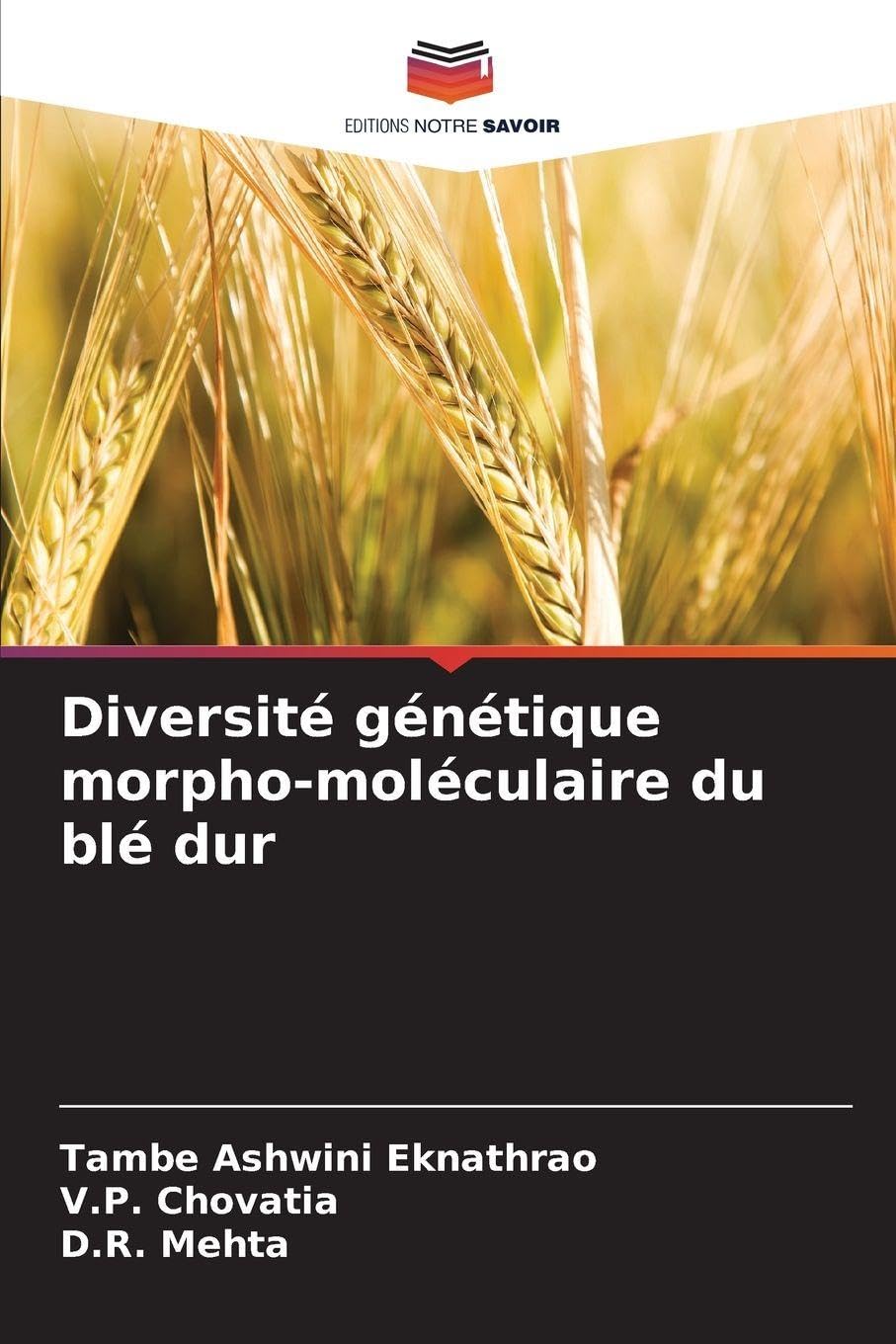 Diversité génétique morpho-moléculaire du blé dur Natural Sciences