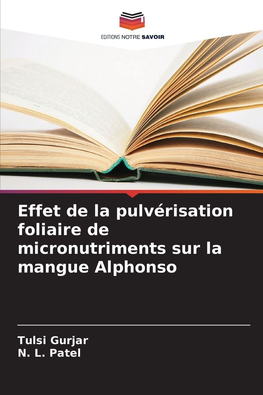 Effet de la pulvérisation foliaire de micronutriments sur la mangue Alphonso Natural Sciences