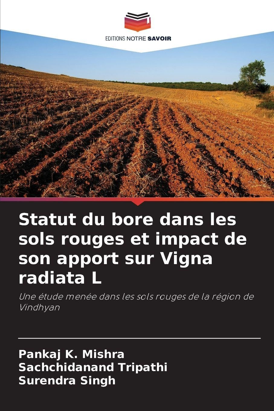 Statut du bore dans les sols rouges et impact de son apport sur Vigna radiata L Natural Sciences