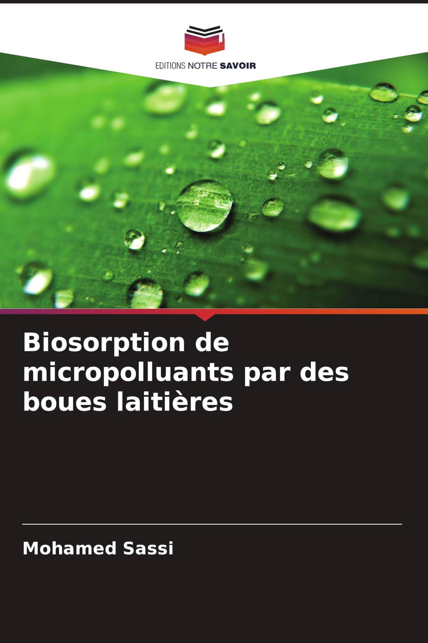 Biosorption de micropolluants par des boues laitières Natural Sciences