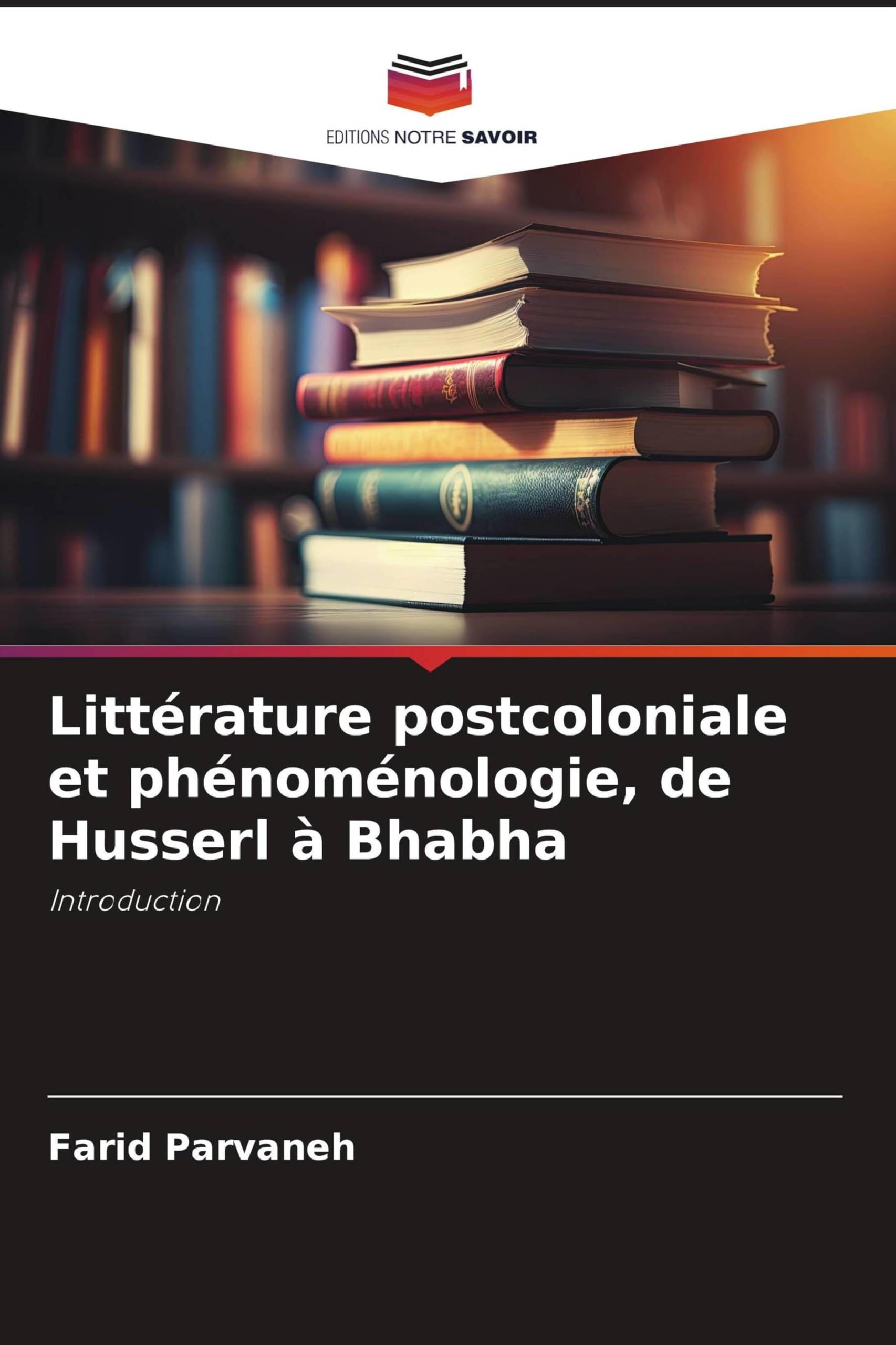 Littérature postcoloniale et phénoménologie, de Husserl à Bhabha: Introduction Books
