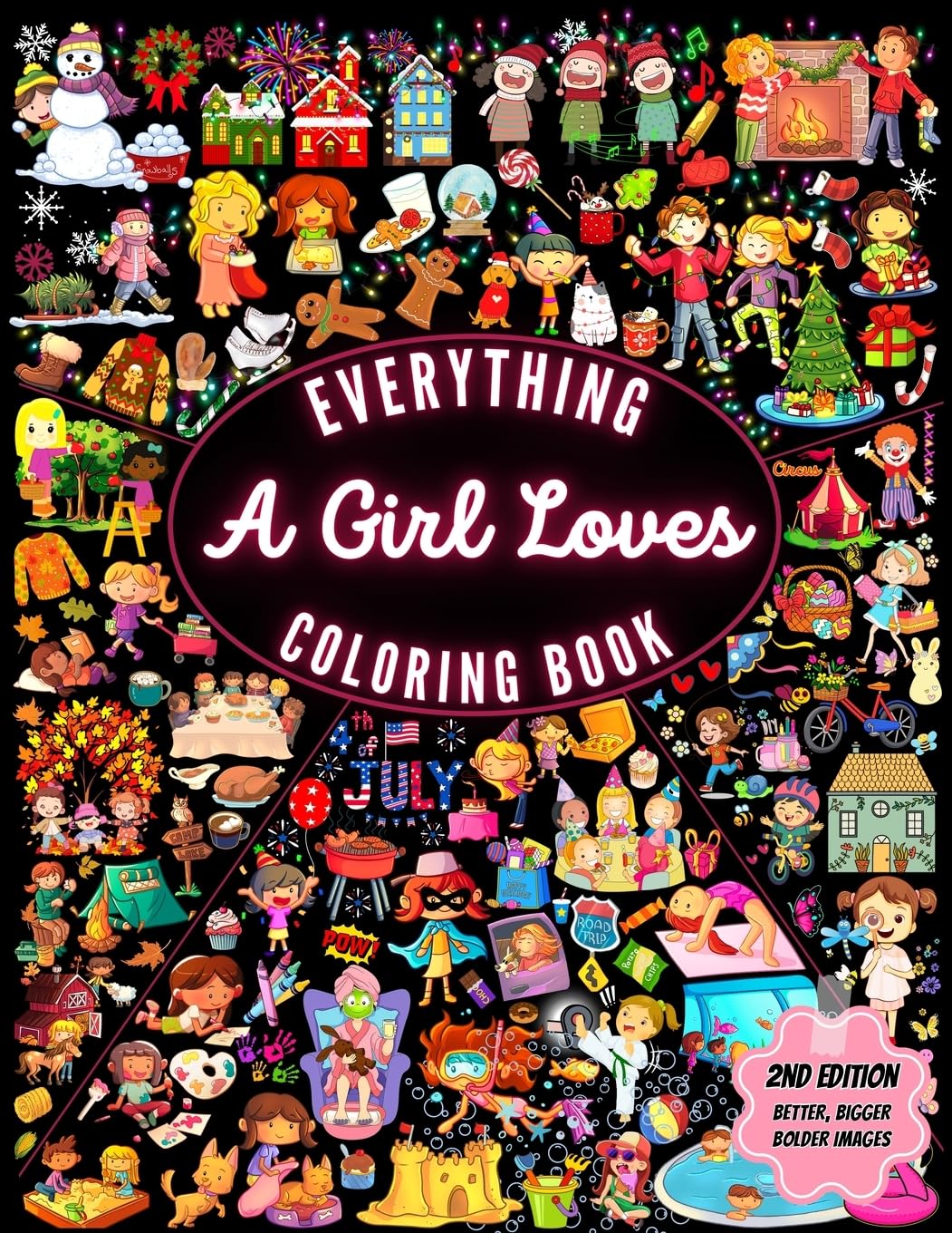 Everything A Girl Loves Coloring Book 2nd Edition Non-fiction
