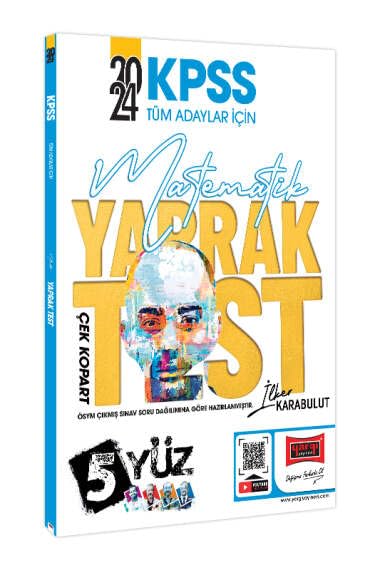 2024 KPSS Tüm Adaylar İçin 5Yüz Matematik Çek Kopart Yaprak Test Books