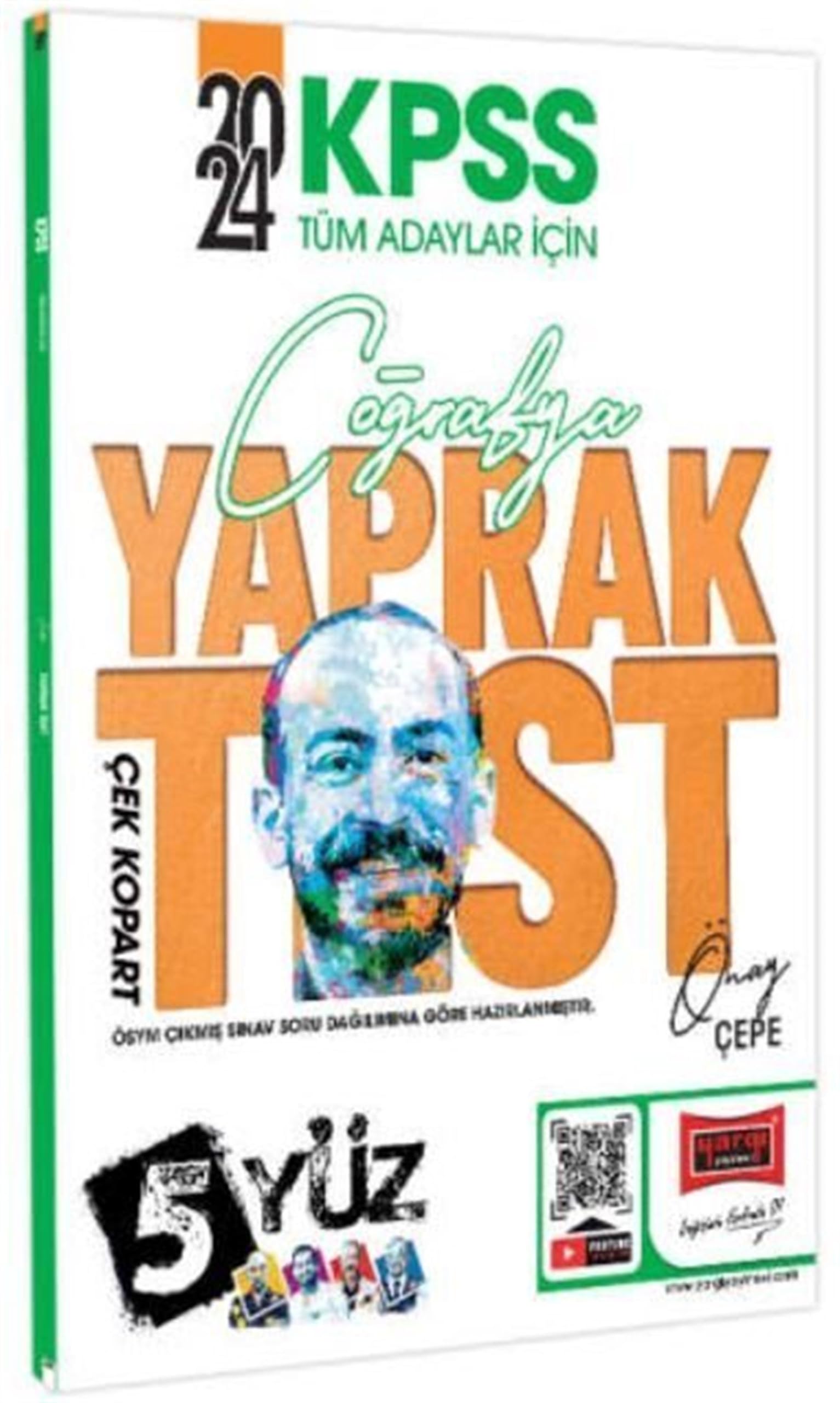 2024 KPSS Tüm Adaylar İçin 5Yüz Coğrafya Çek Kopart Yaprak Test Books