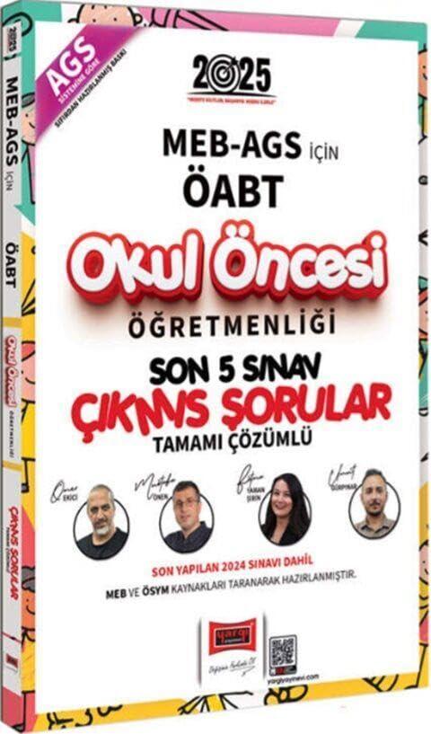 Yargı Yayınları 2025 MEB-AGS ÖABT Okul Öncesi Öğretmenliği Son 5 Sınav Çıkmış Sorular Books
