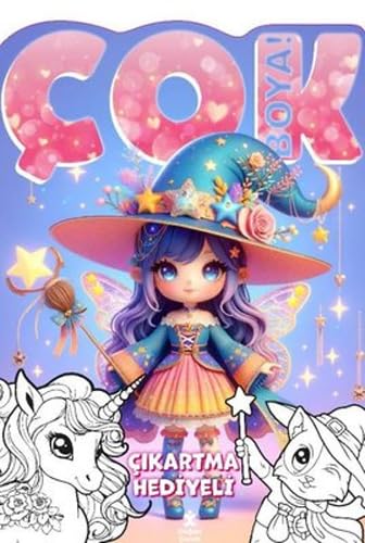 Çok Boya! Çıkartma Hediyeli - Sihir - Dev Boyama Kitabı Fairy Tales & Legends