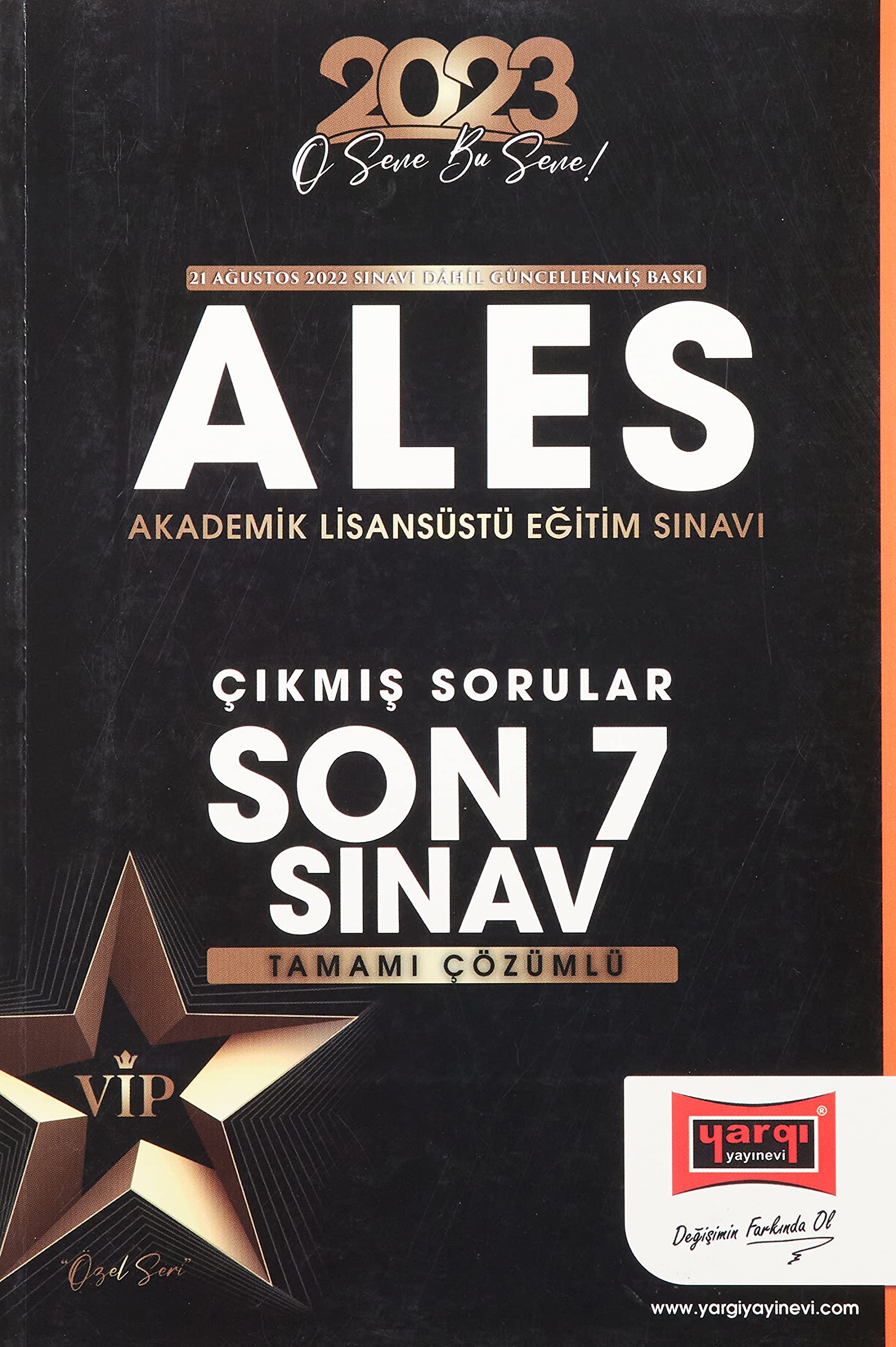 2023 ALES Tamamı Çözümlü Çıkmış Sınav Soruları Son 7 Sınav Books