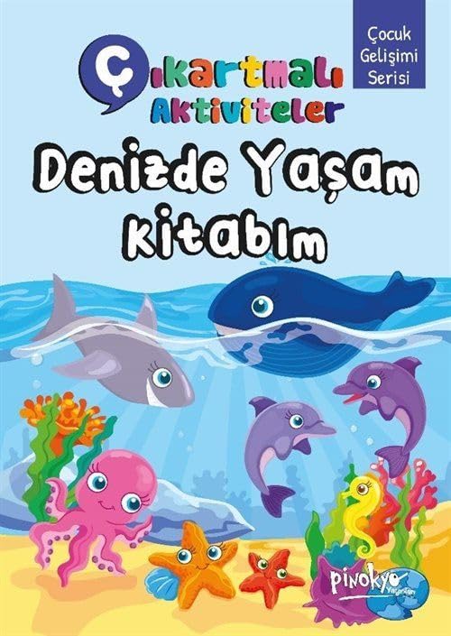 Çıkartmalı Aktiviteler Denizde Yaşam Kitabım Books