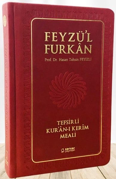 Feyzül Furkan Tefsirli Kuran-i Kerim Meali Orta Boy, Tefsirli Meal, Ciltli - Bordo Books