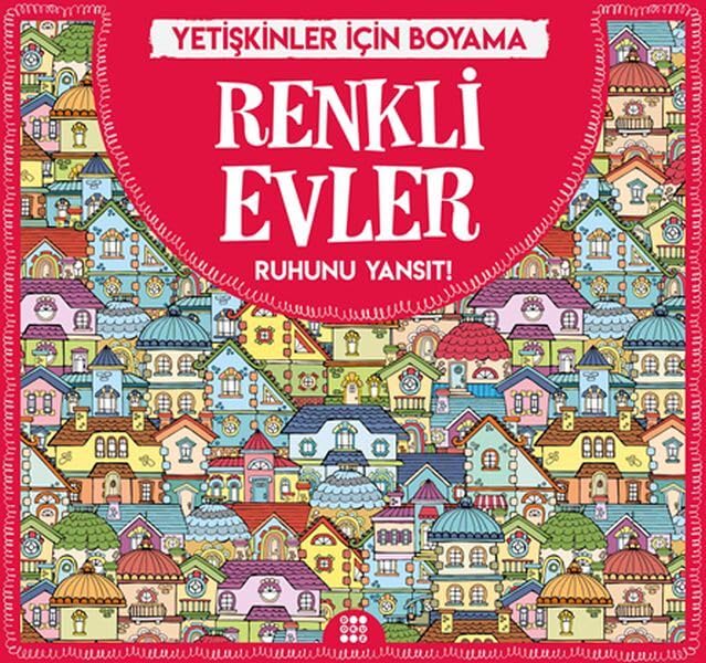 Renkli Evler - Yetişkinler İçin Boyama book
