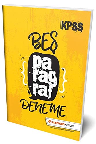 Uzman Kariyer Yayınları KPSS Paragraf 5 Deneme Books