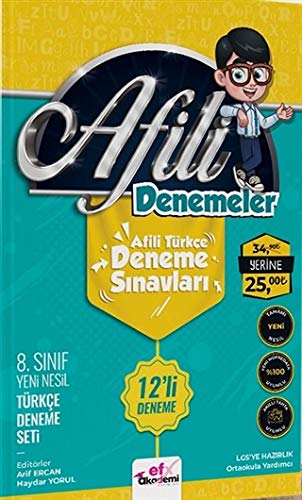8.Sınıf Afili Denemeler - Afili Türkçe Deneme Sınavları - 12'li Deneme Books