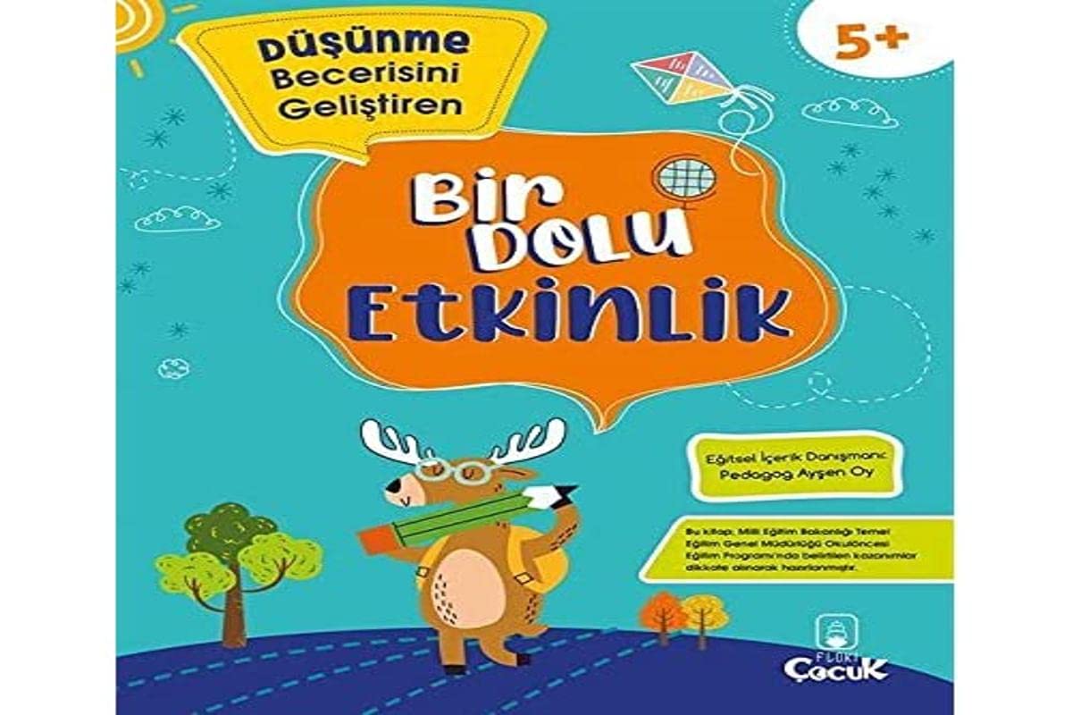 Düşünme Becerisini Geliştiren - Bir Dolu Etkinlik - 5+ Yaş Books