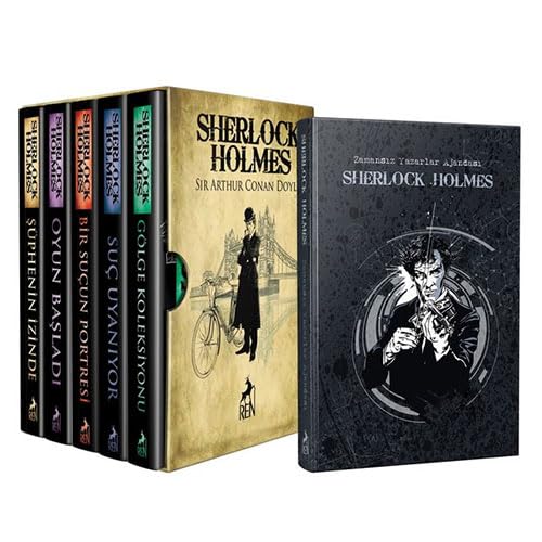 Sherlock Holmes Bütün Hikayeler Seti - 5 Kitap Takım - Sherlock Holmes Defteri Hediyeli Contemporary literature