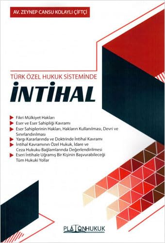 Türk Özel Hukuk Sisteminde İntihal Law