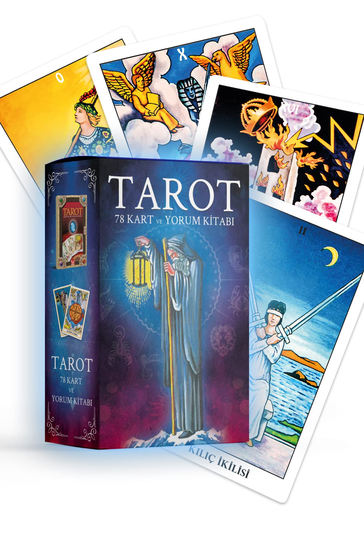 Tarot 78 Kart ve Yorum Kitabi Karton Kutulu Historical Fiction