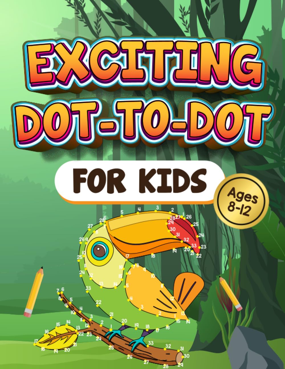 Exciting Dot To Dot For Kids: Large Print Connect The Dots Activity Book For Kids For Young Explorers Non-fiction