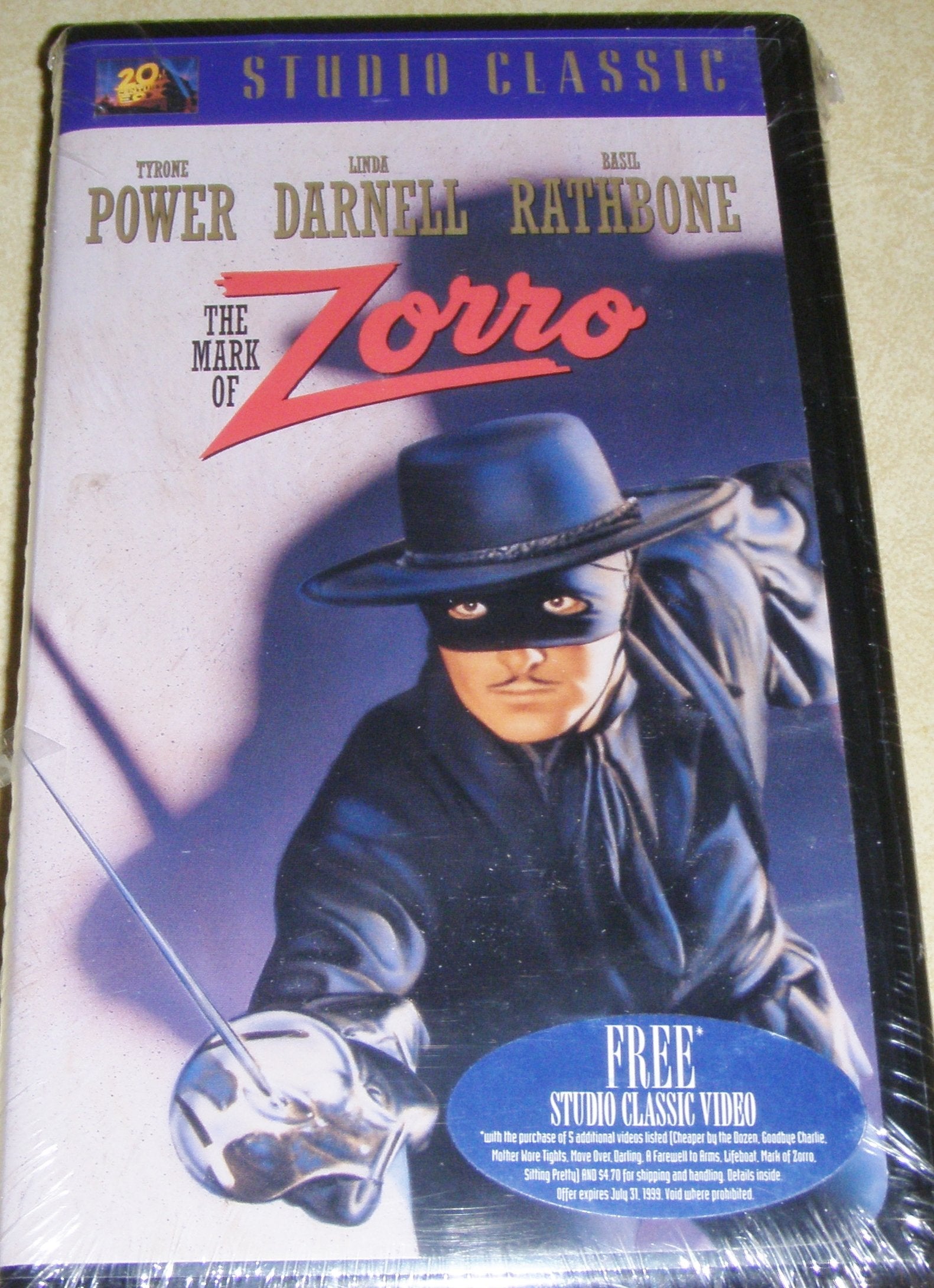 The Mark of Zorro dvd