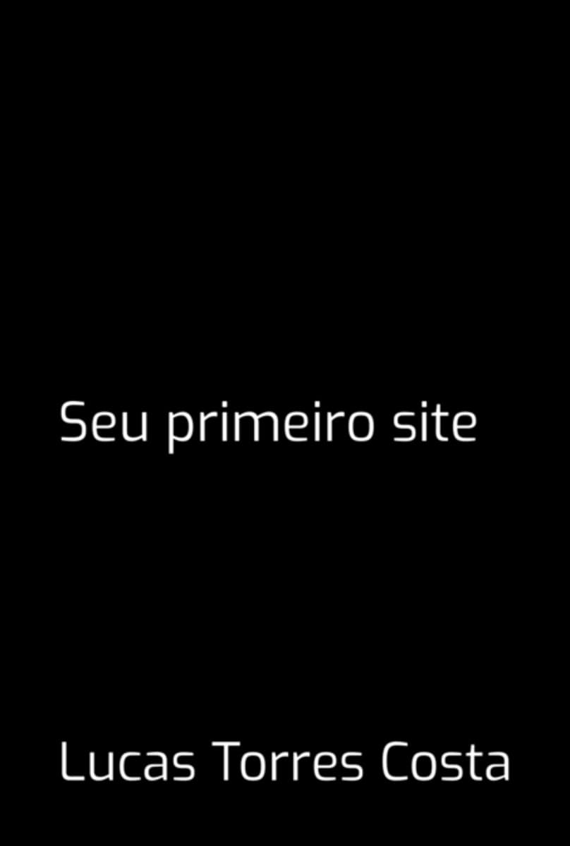 Product Image: Seu Primeiro Site
