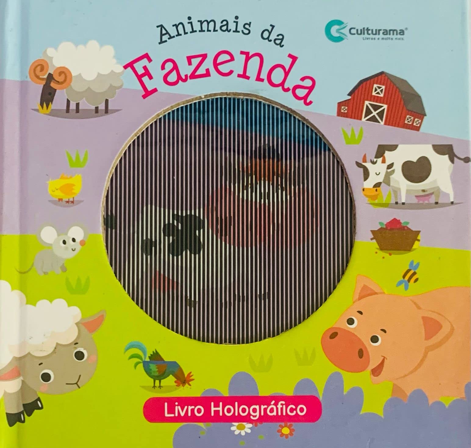 livro holografico animais da fazenda Books