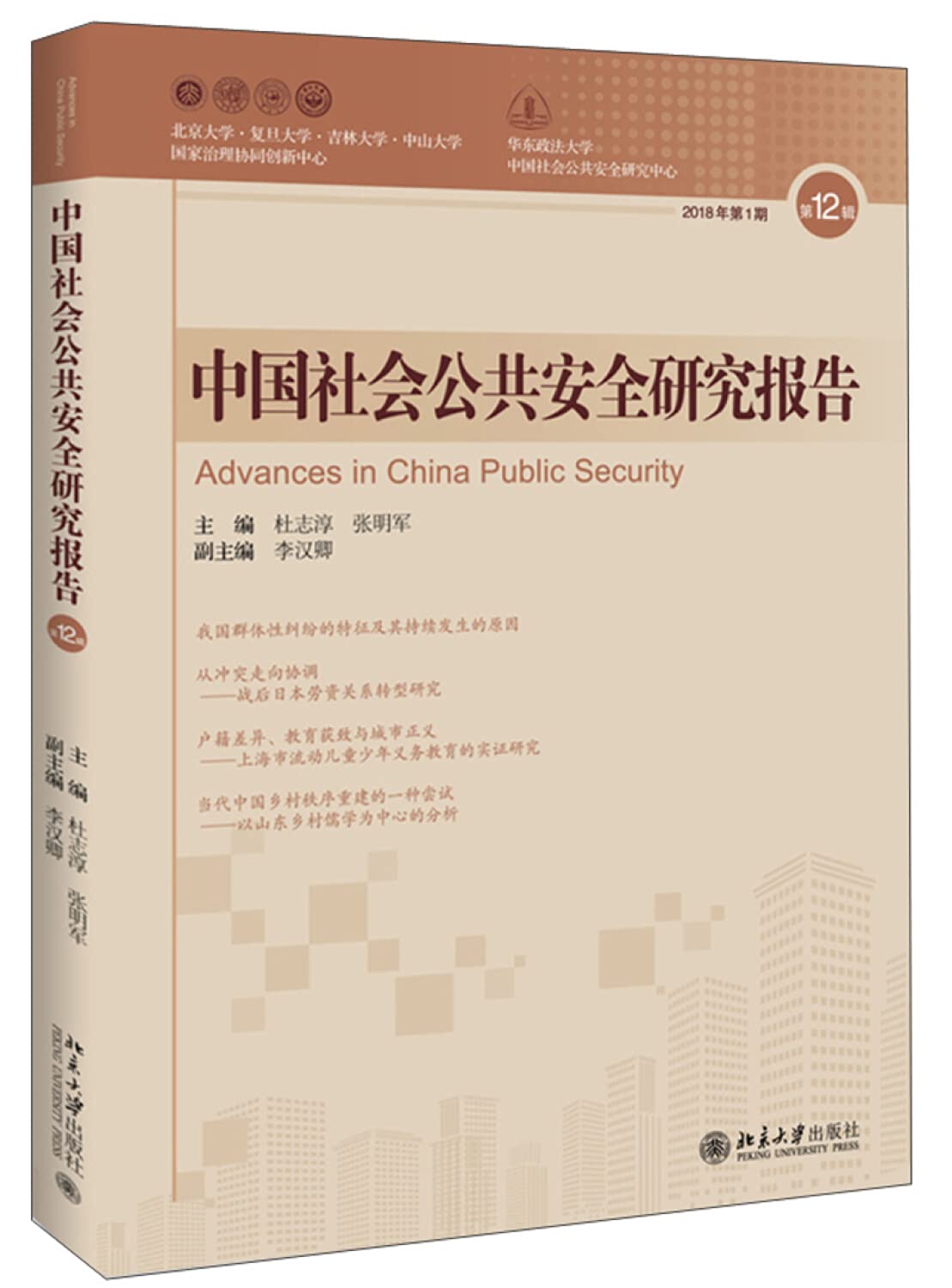 中国社会公共安全研究报告(第12辑) 北京大学出版社 Books