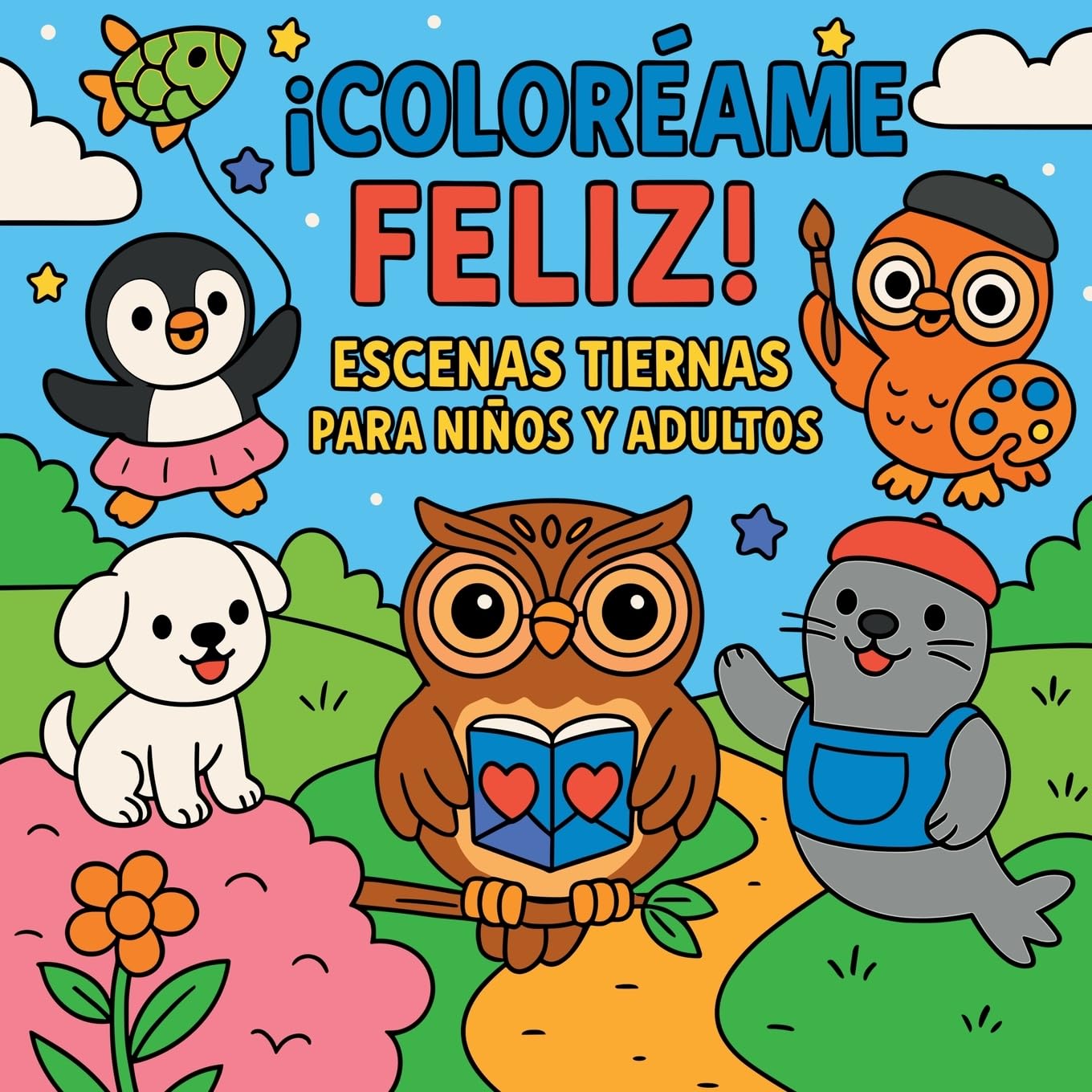 ¡Coloréame Feliz! - Escenas Tiernas para Niños y Adultos Tiptoi & Games