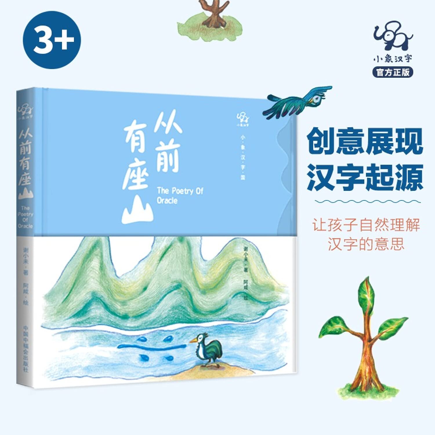 小象汉字中国字母书套装 绘本故事书幼儿园3-6岁精装 宝宝子小班书6岁象形字人教版教具儿童图书启蒙早 象形字 中国字母书 Books