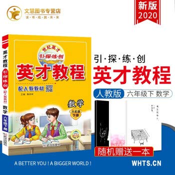 k正版2020春季 英才教程六年级下册数学 人教版RJ 小学6六年级数学下册教材课本辅导 全彩版 小学教材全解全练六年级下册练习册 book