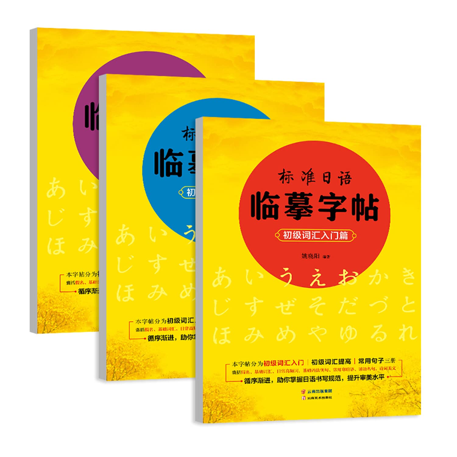 【赠临摹纸】正版包邮 现货标准日语临摹字帖 初级词汇入门篇+初级词汇提高篇+常用句子篇 全3册 日语字帖双色印刷 适合日语初学者 book