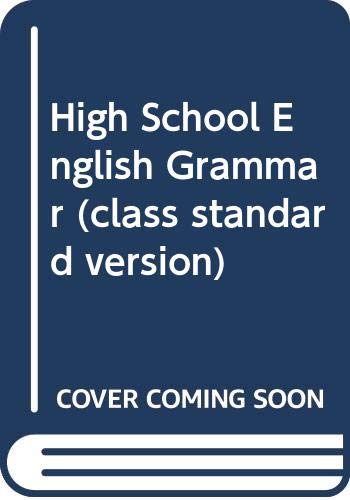 High School English Grammar (class standard version) book