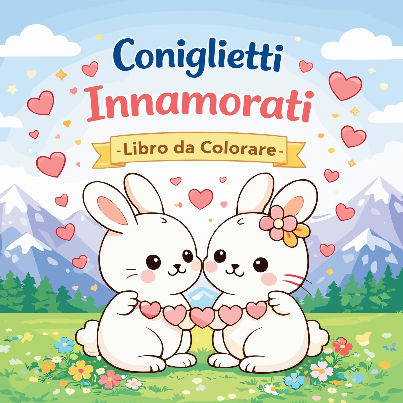 Coniglietti Innamorati - Libro da Colorare Non-fiction