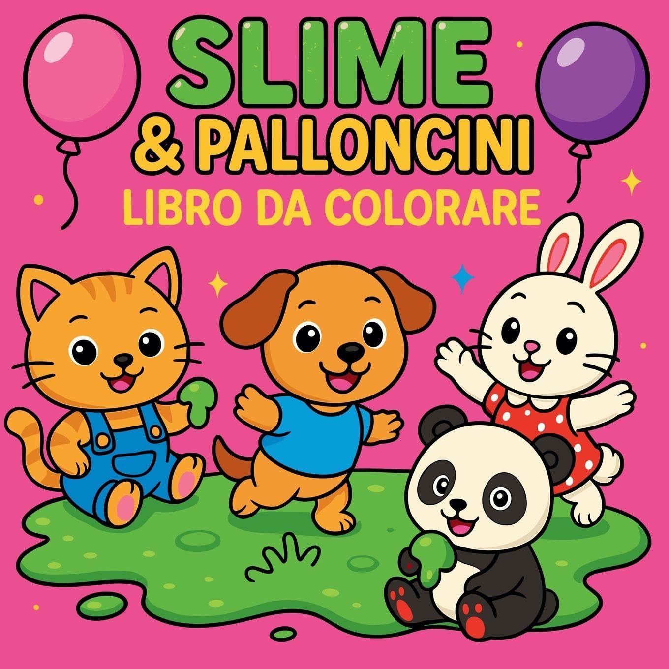 Slime e Palloncini - Libro da colorare con animali carini Tiptoi & Games