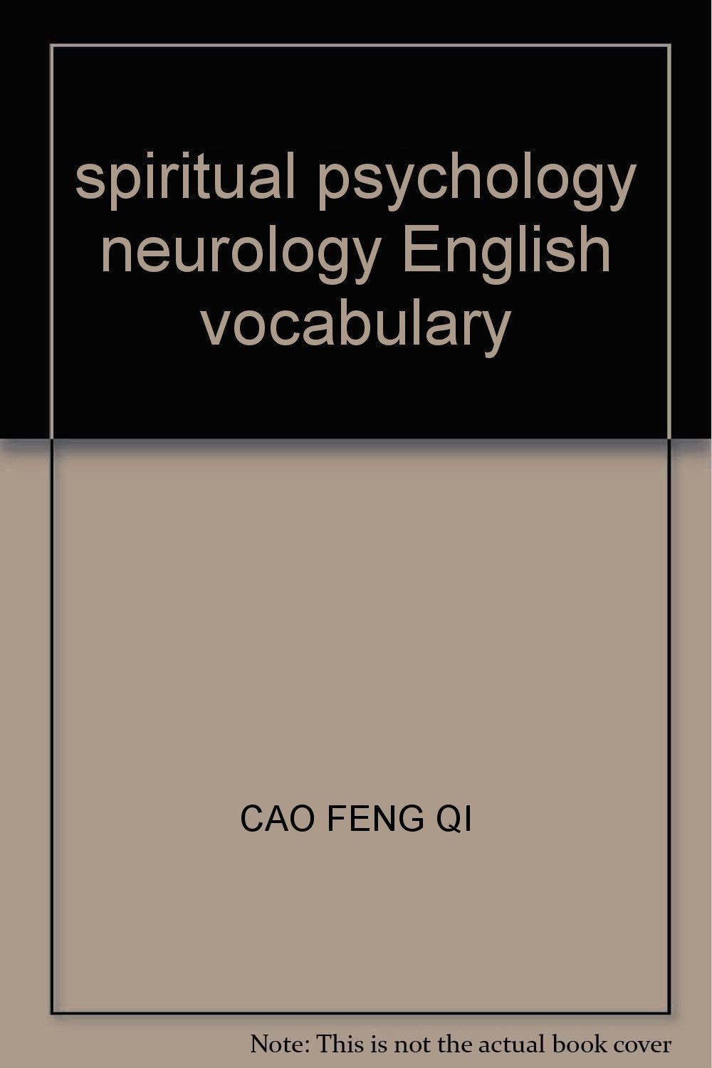 汉英心理精神学辞汇 曹逢起 编【正版】 Books