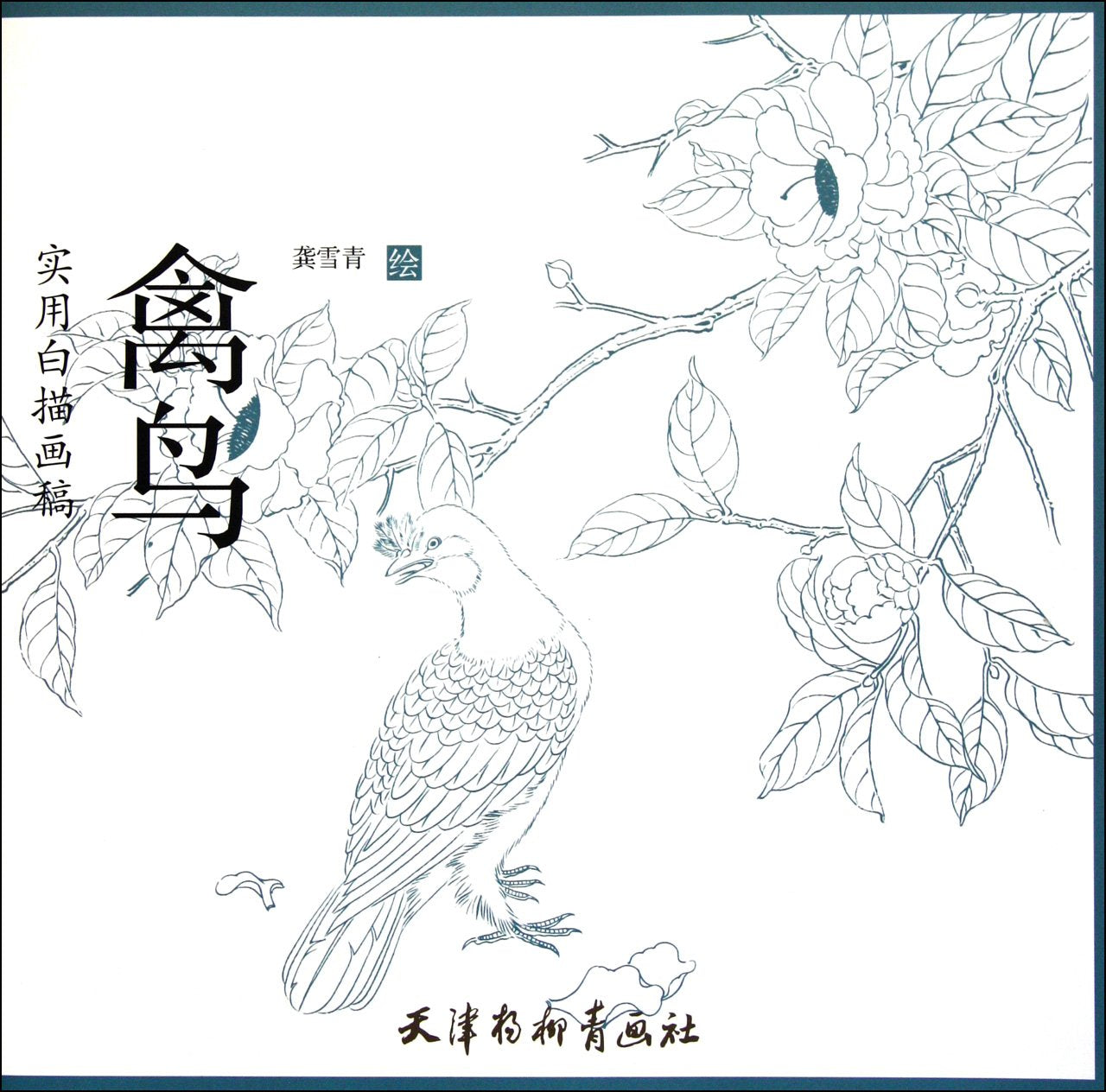 实用白描画稿 禽鸟 龚雪青 绘 天津杨柳青画社 9787807388289 Books
