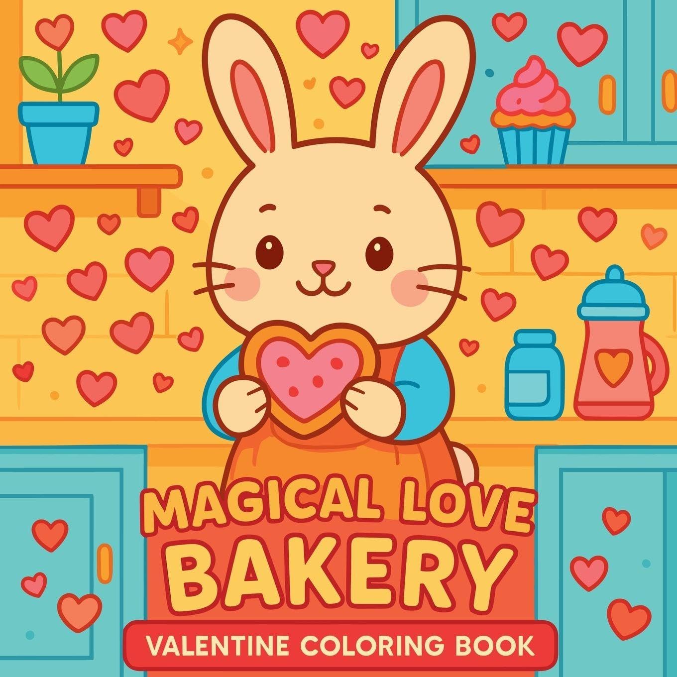 Magical Love Bakery - Valentine Coloring Book Tiptoi & Games